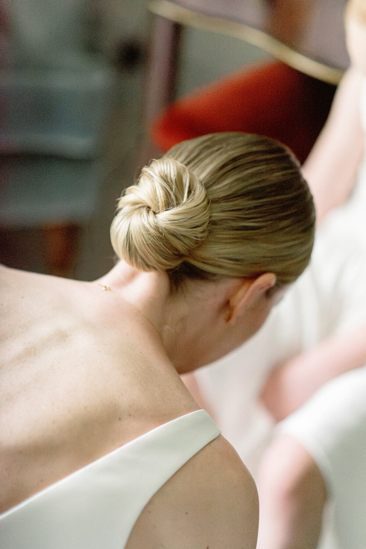 Hair by Melanie of MHM Styling, professional wedding hair stylist and make up artist in Scotland.  Image by Gleneagles wedding photographer, Jill Cherry Porter.