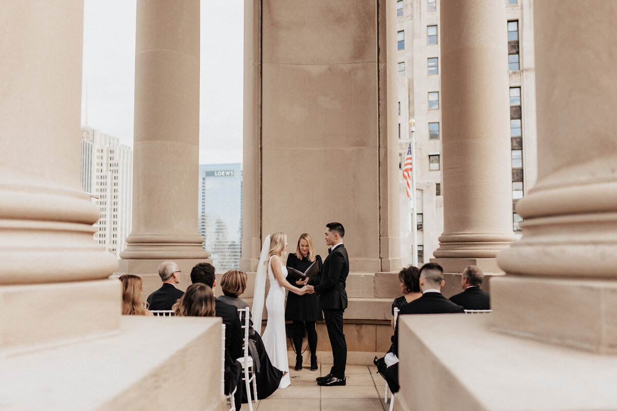 Intimate Chicago Rooftop Wedding - Nicole Ryann Photography-262