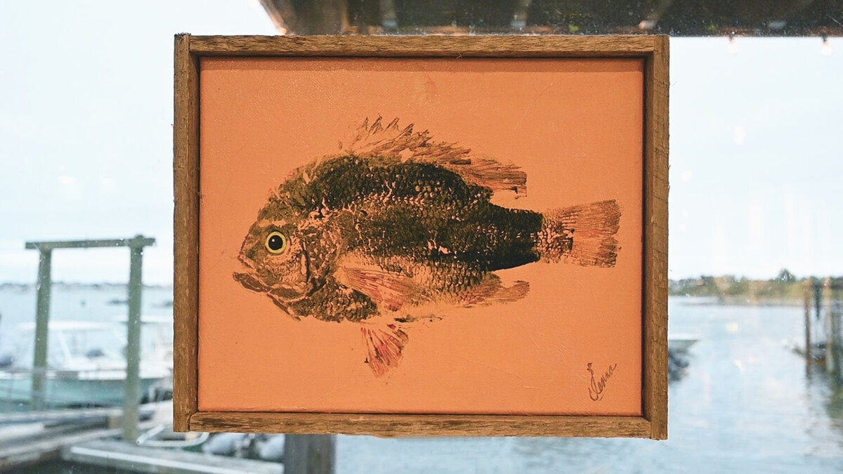 Fish artwork found at joye