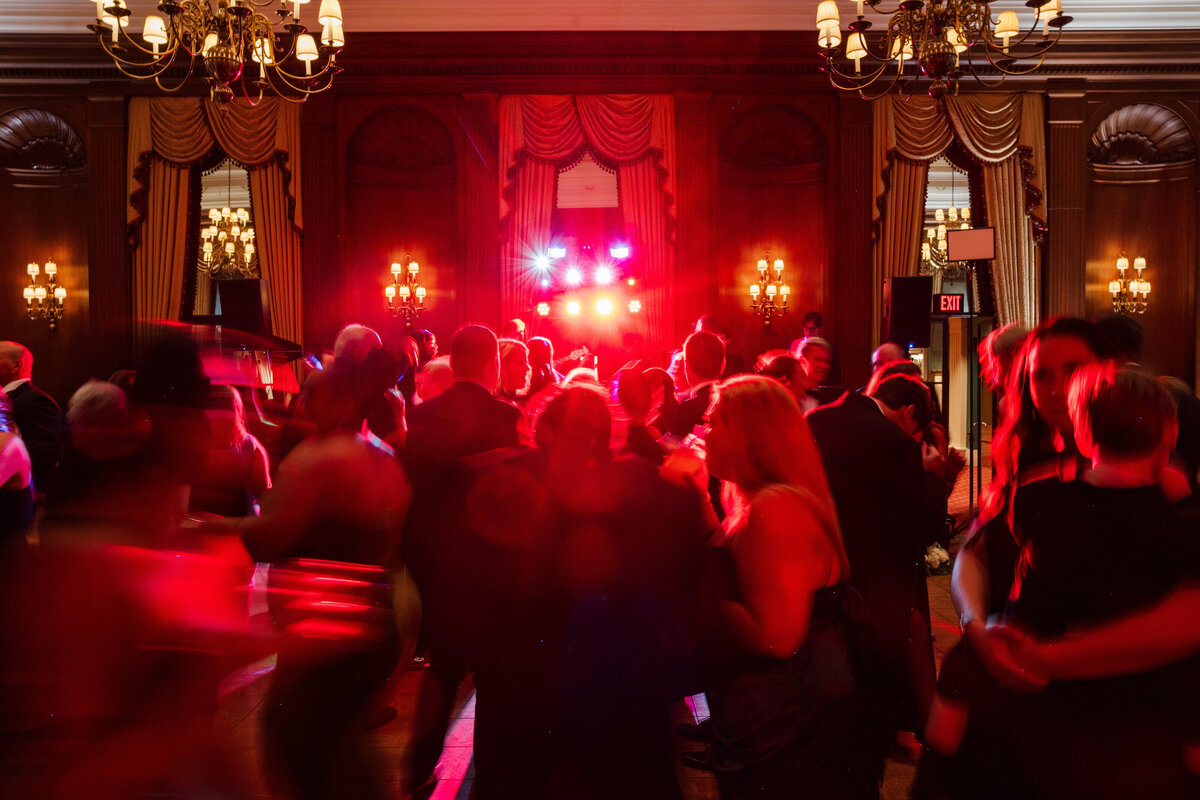 wedding party at duquesne club dance floor