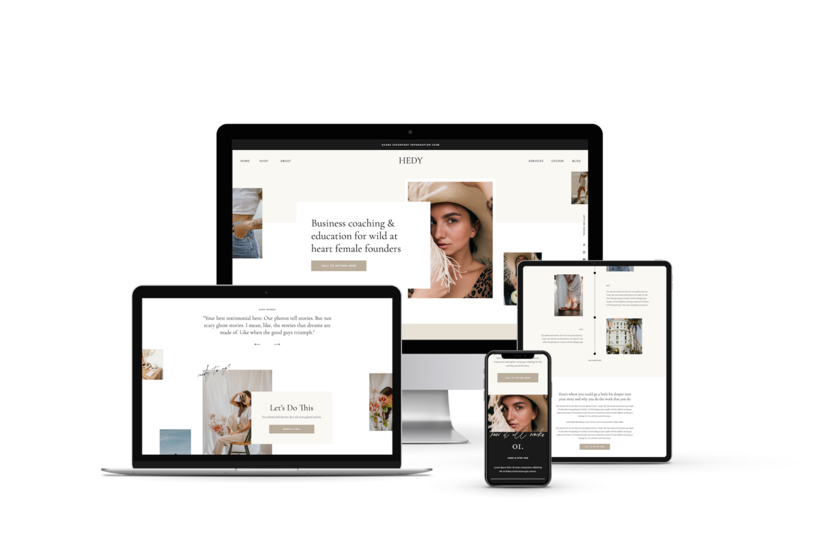 Hedy Showit Website Template For Coaches Creatives