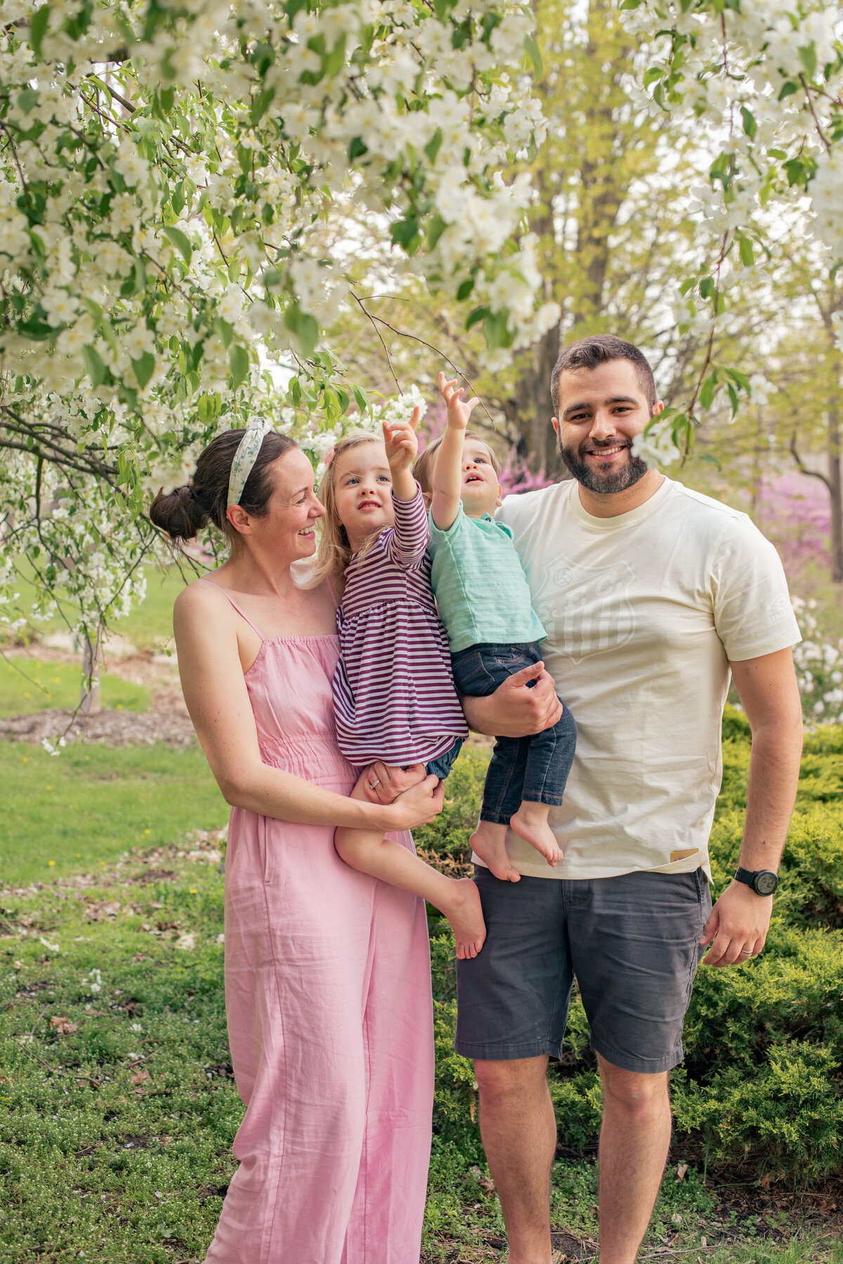 family-apple-blossoms