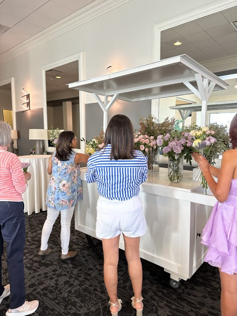 flower bar, workshop, bayarea, norcal, princess crowns 