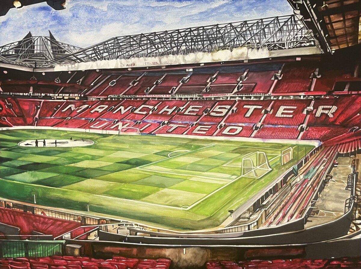 Manchester United Stadium Painting 