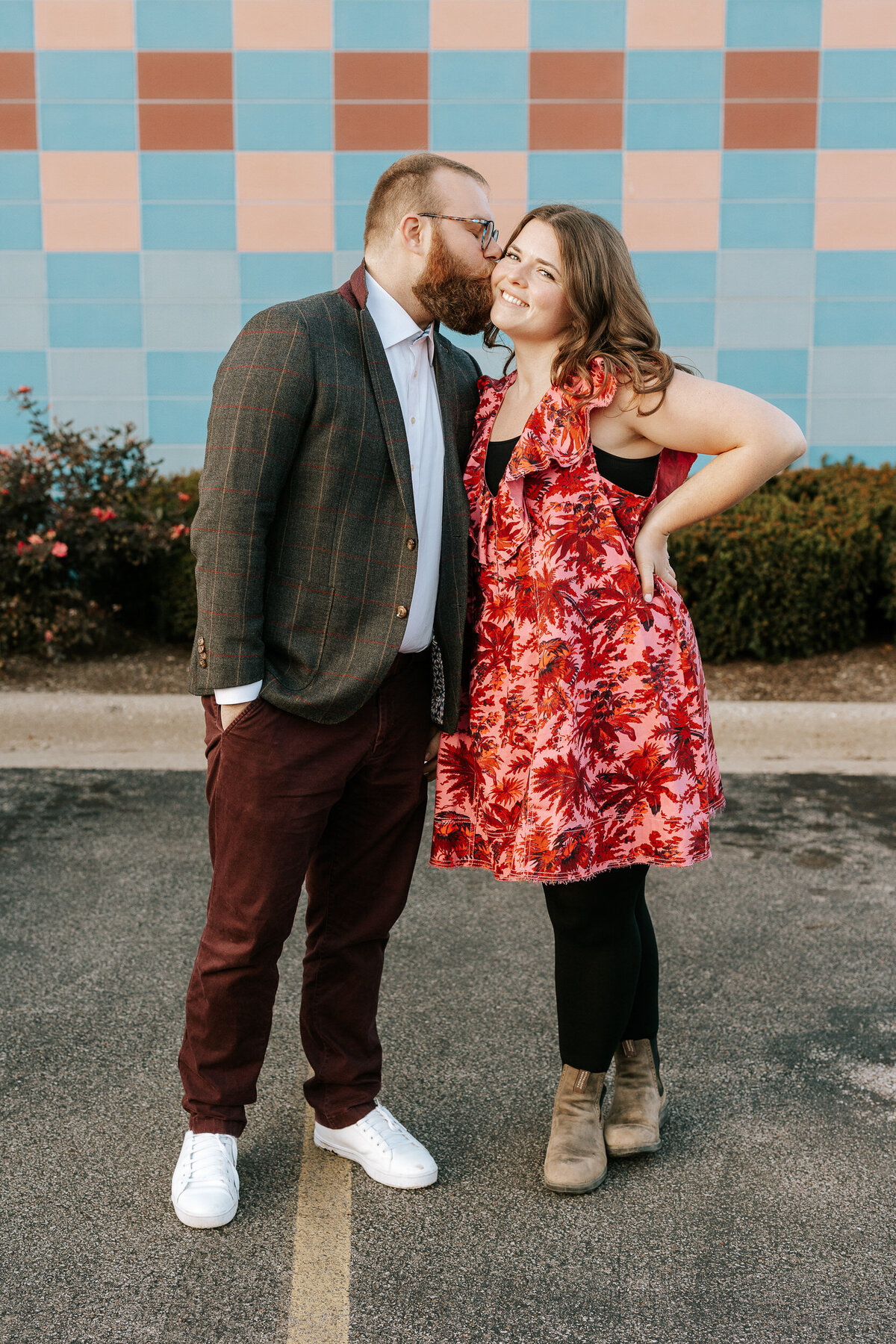 creative fun chicago flash engagement photos at Portillos Hotdogs-9-ed-lucy