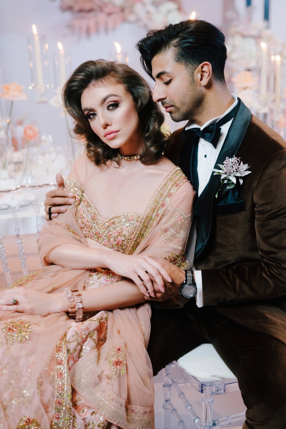 crystal-peach-blush-pink-bride-groom-indian-wedding-reception-23