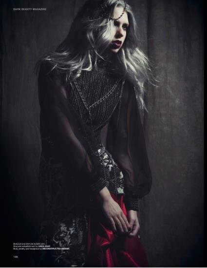 Fashion-model-editorial-styling-bodychain-gown