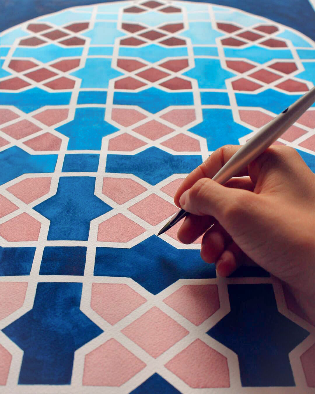 Islamic geometric pattern design