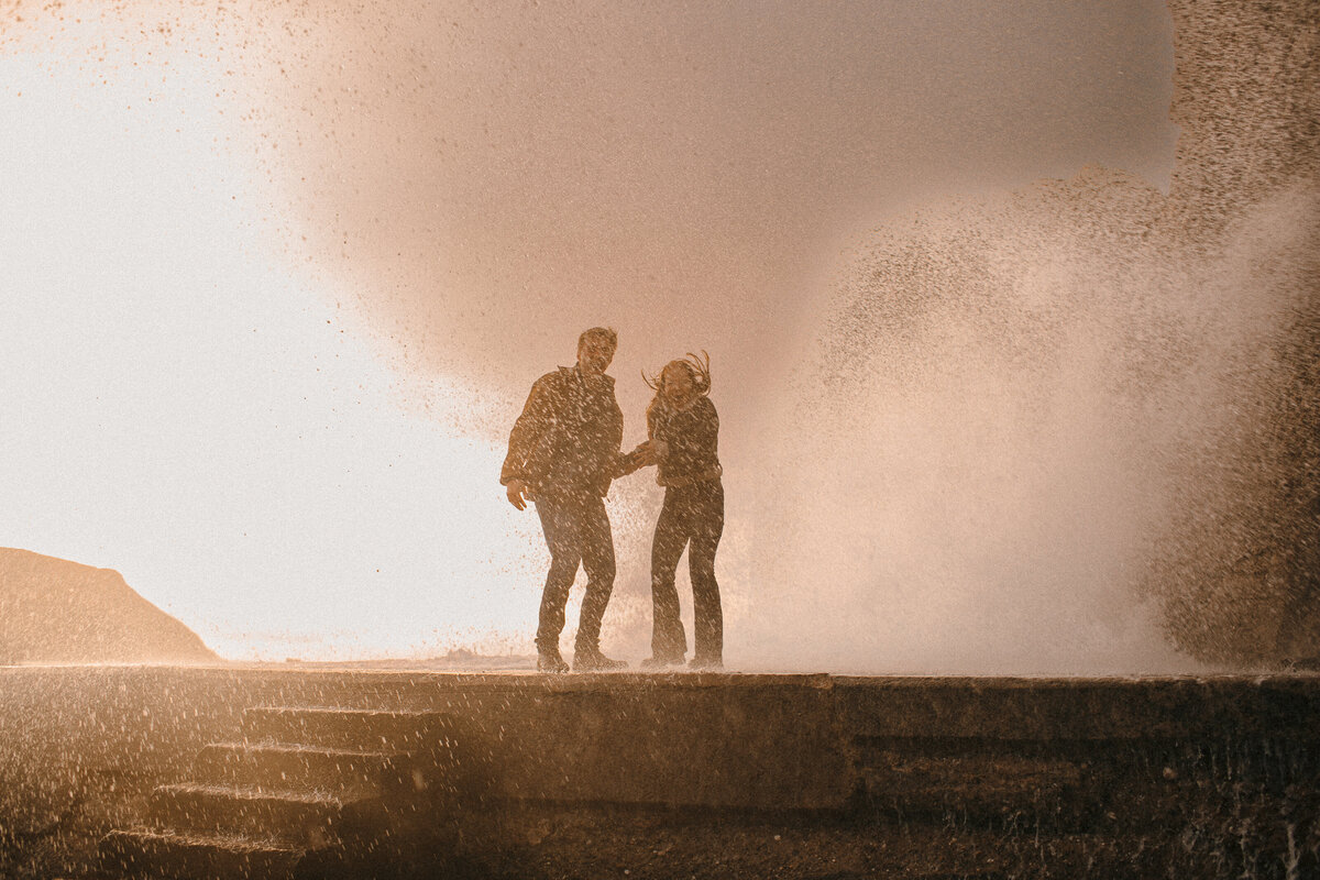 Engagement shoot_couples session_wild winter shoot_Hope Cove_031