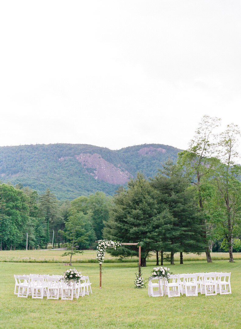Wedding Ceremony in Horse Cove Highlands NC Photo