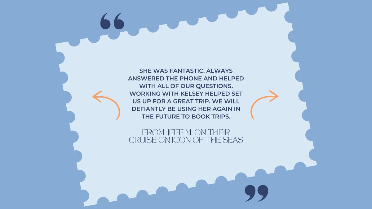 Client Testimonial from Icon of the Seas - Kelsey Parry Travel
