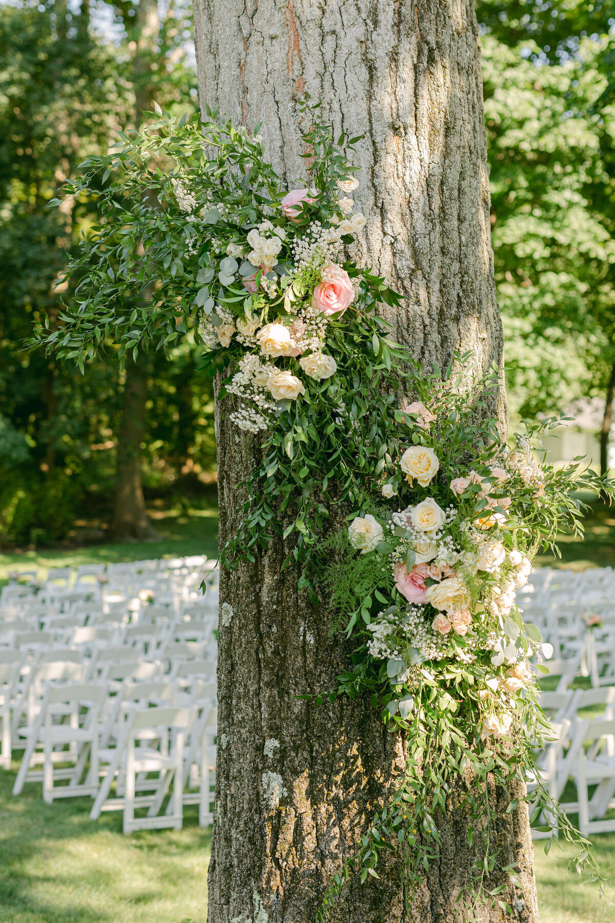 ceremony-flowers-at-ct-backyard-wedding-enza-events