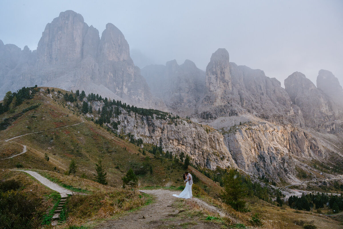 Passo Gardena Elopement -17