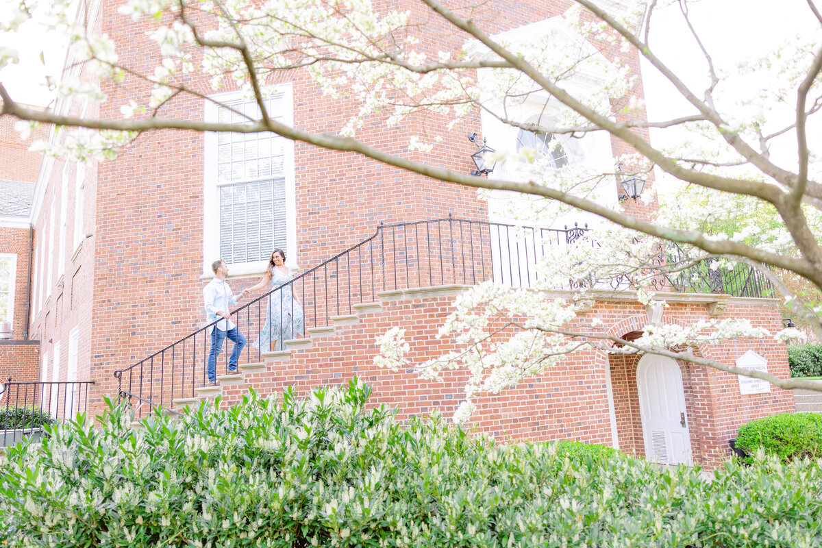 Kaitlyn and George's Vibrant Baltimore Spring Engagement Session-137