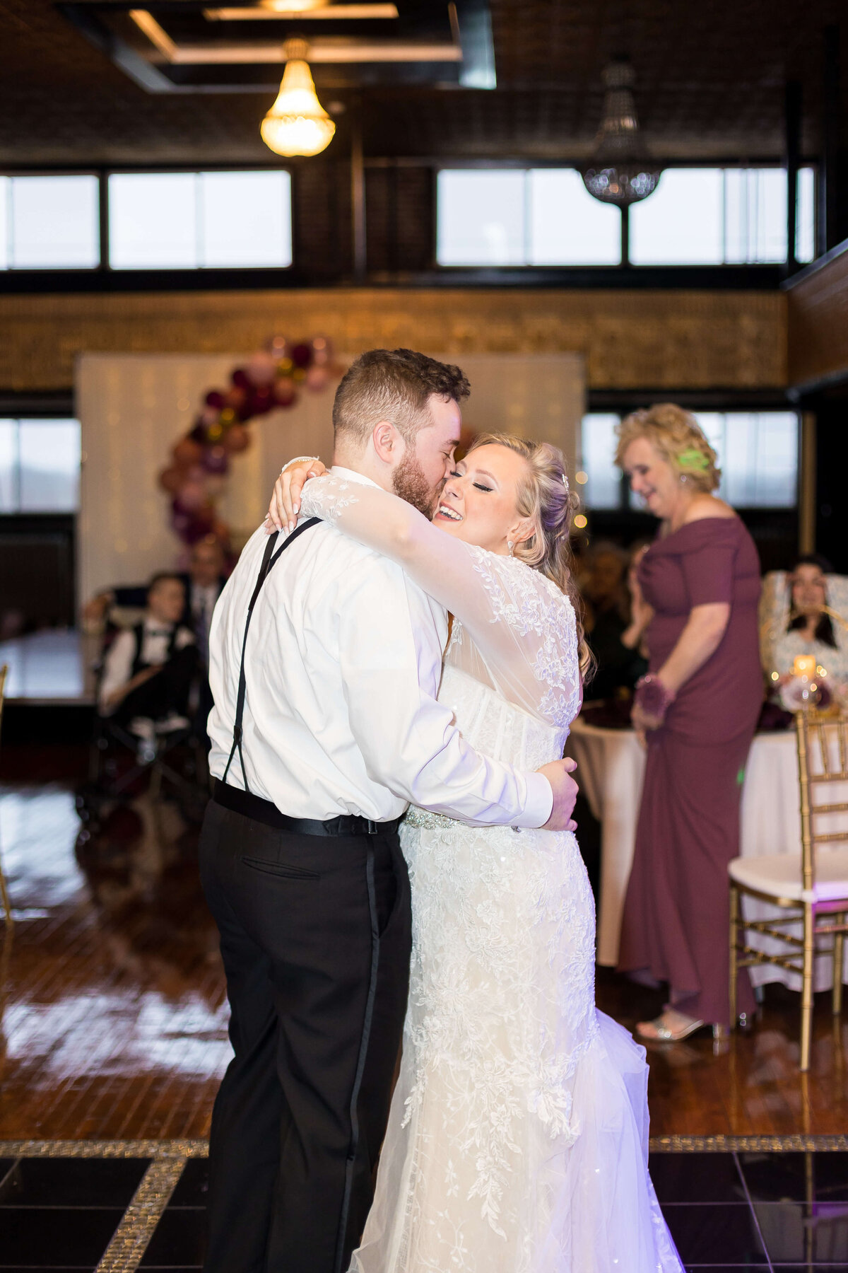 Bride and groom first dance at  The Gatsby in Shelbyville,KY