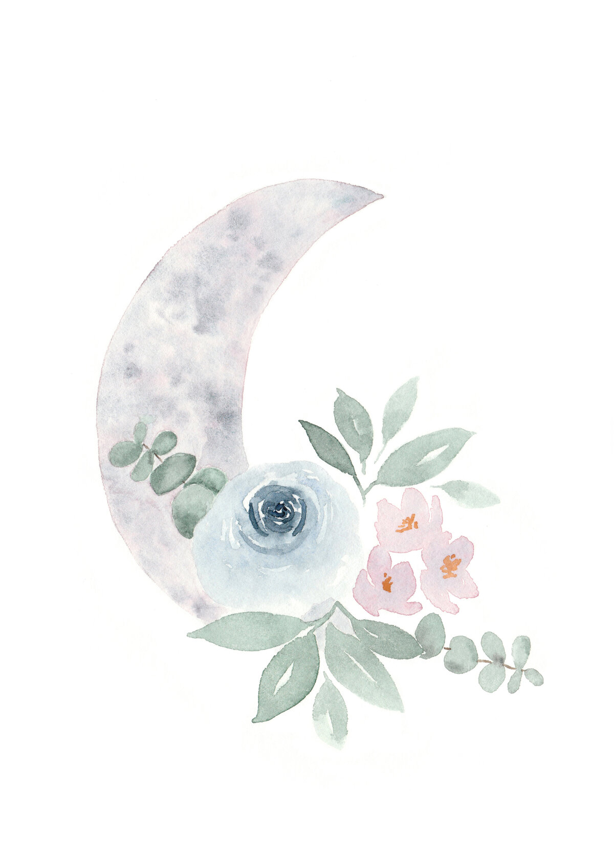 watercolor-moon