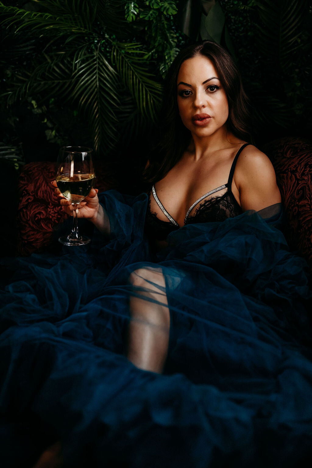 Boudoir photography woman in blue robe Lubbock, Texas Boudoir photographer in Amarillo TX