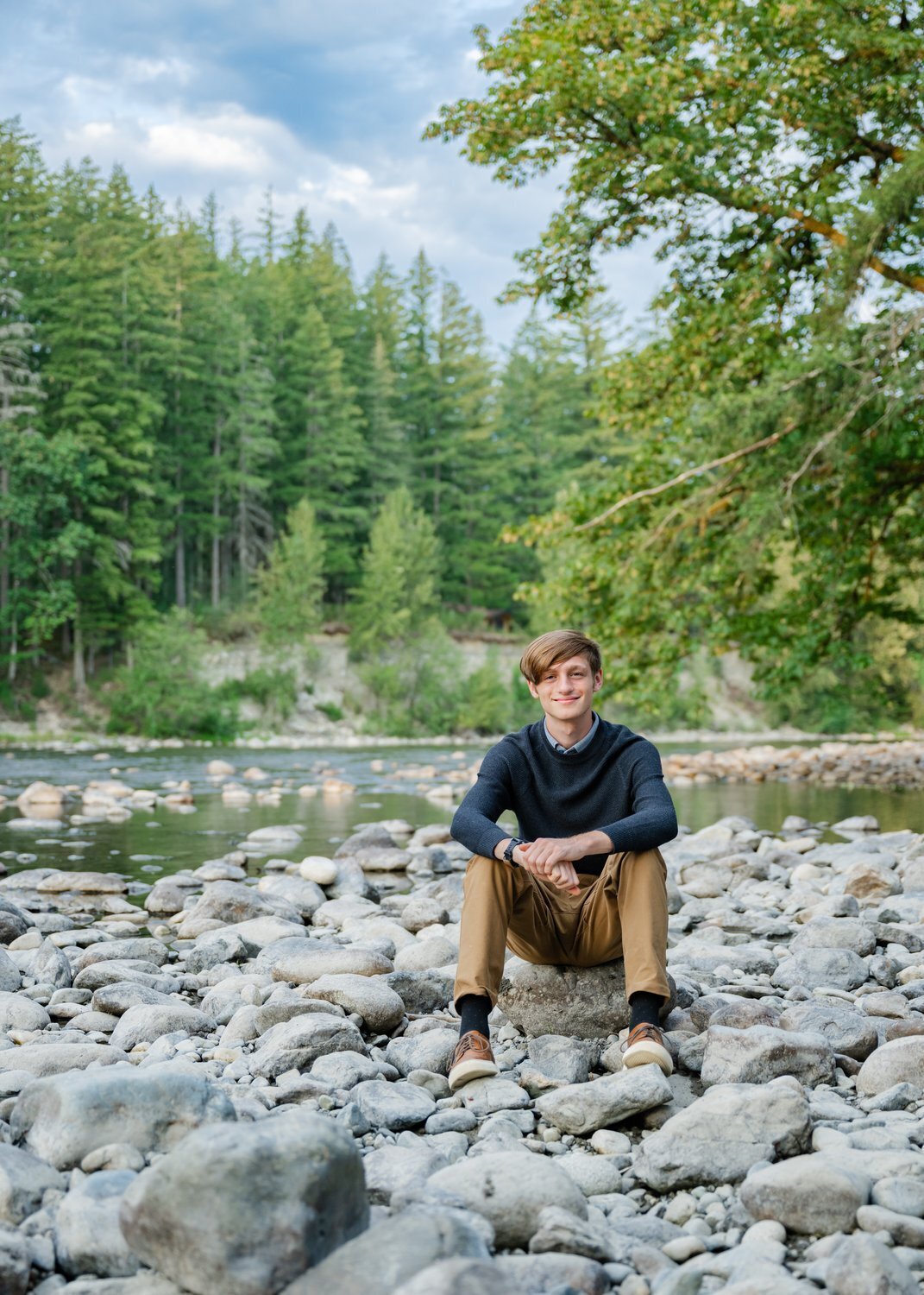 glacier peak high school guy at tanner landing