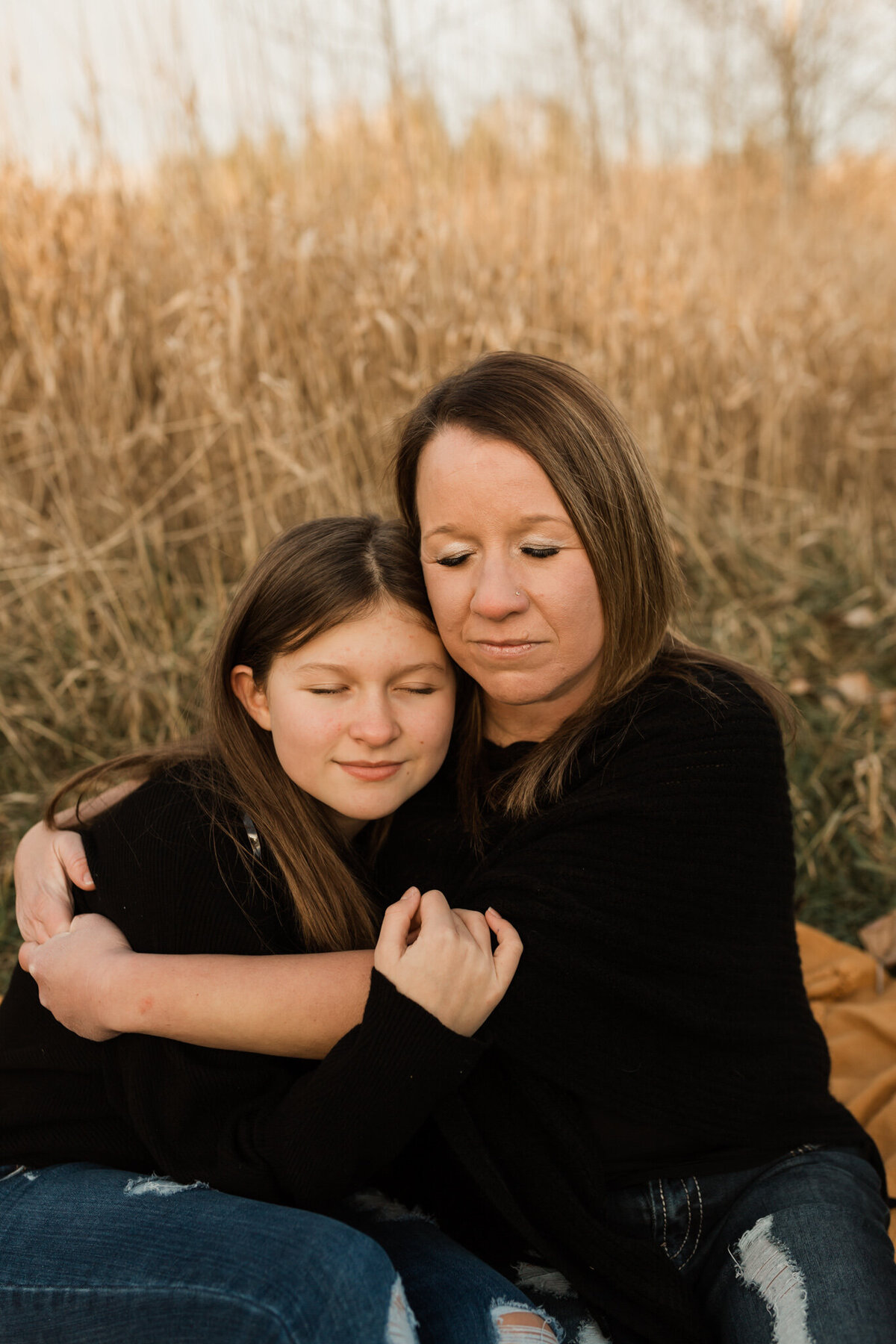 mother daughter session at campbell valley park in langley