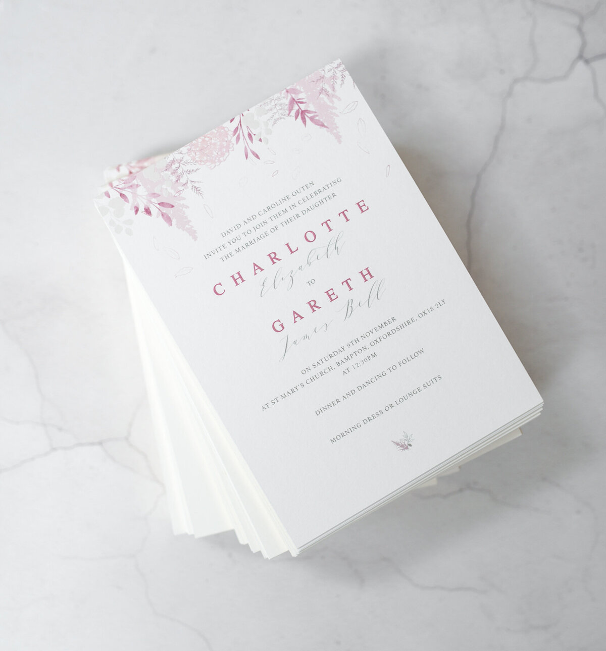 bespoke-raspberyy-blush-grey-letterpress-foil-wedding-invitation-design-white-olive