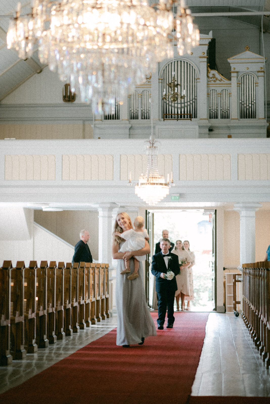Wedding photograph of an intimate wedding ceremony by photographer Hannika Gabrielsson