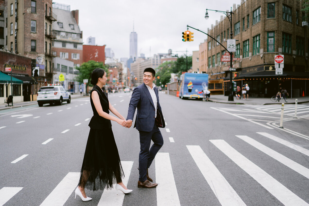 new york city west village engagement session 