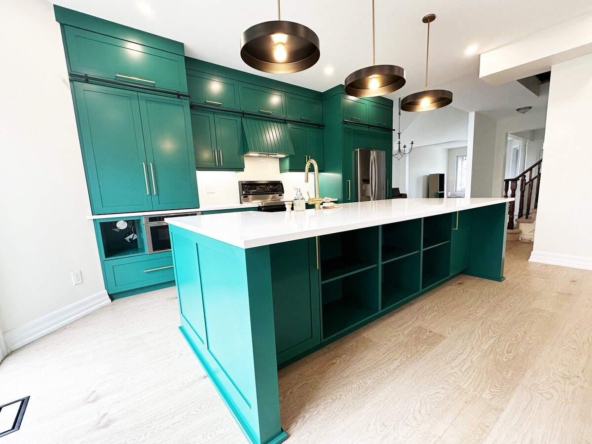 Emerald Green with Envy Kitchen Renovation Interior Design (10)