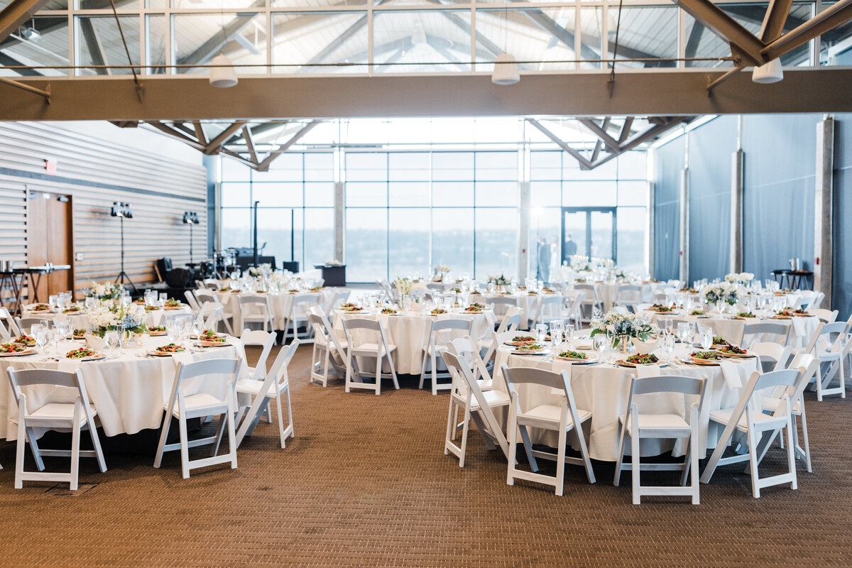 wedding venue table setup