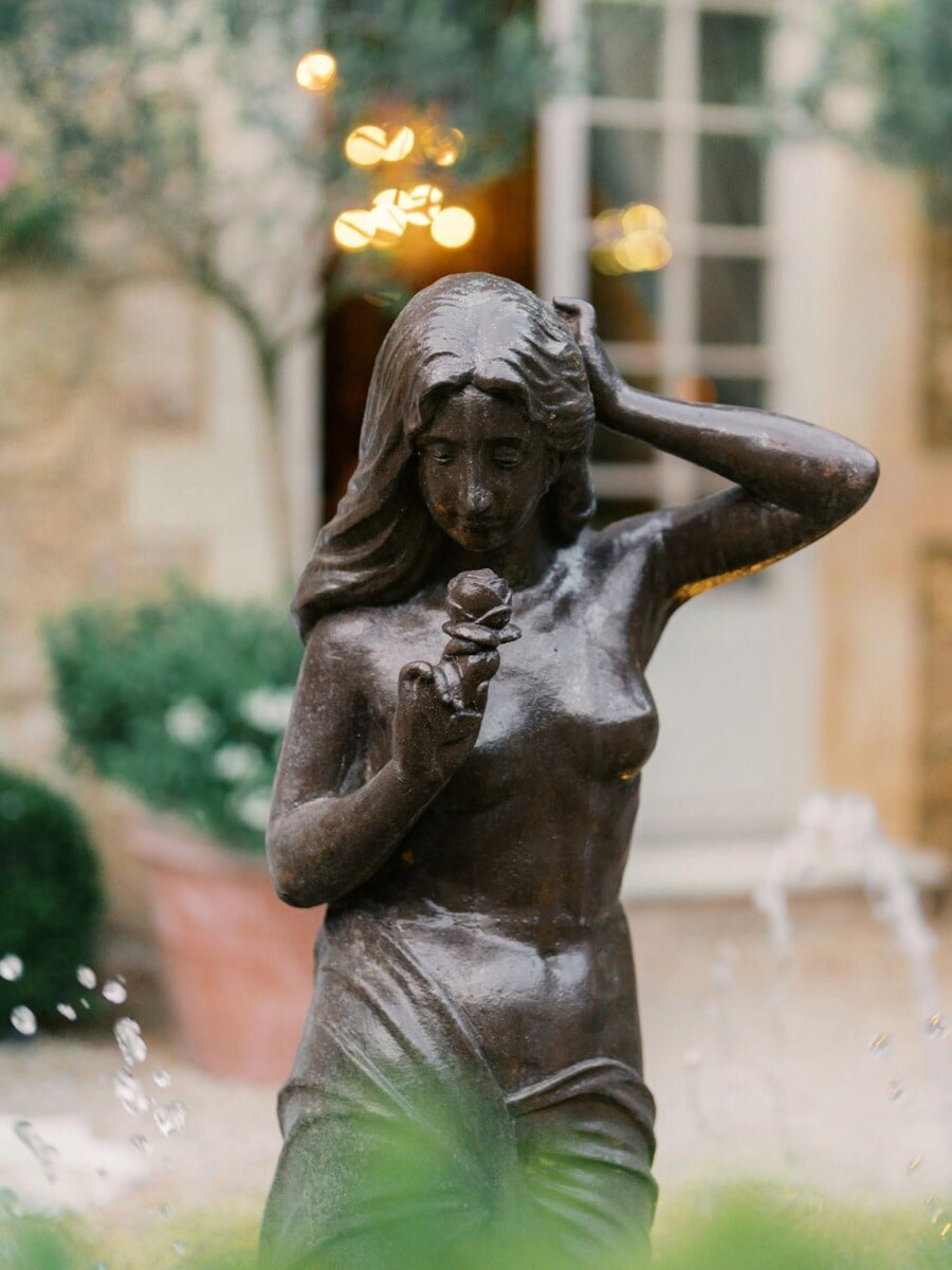 Statue at Borgo Santo Pietro in Tuscany