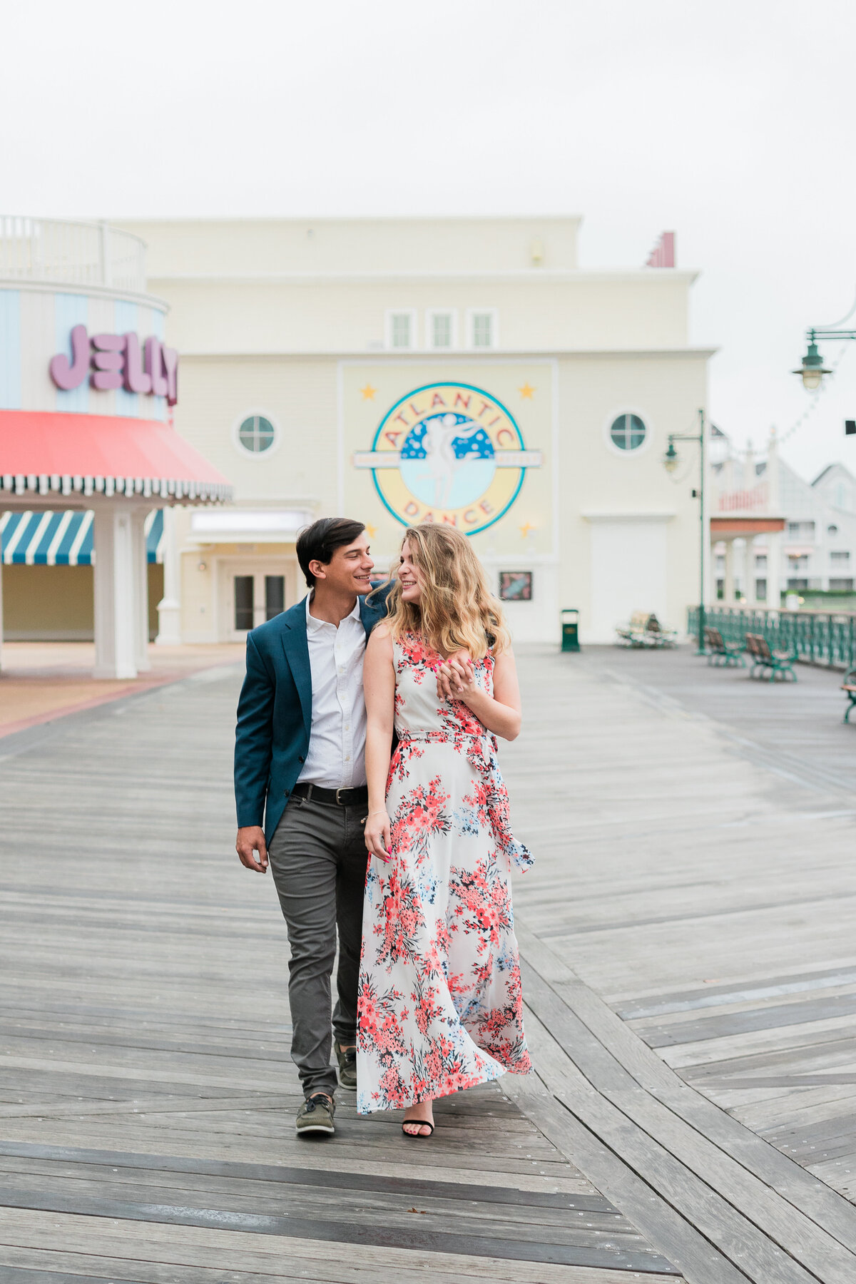 Couple engagement shoot in disney