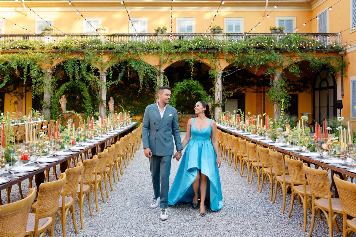 Destination Wedding Lake Como Welcome Party at @villaerba_antica_gastel Alejandra Poupel10
