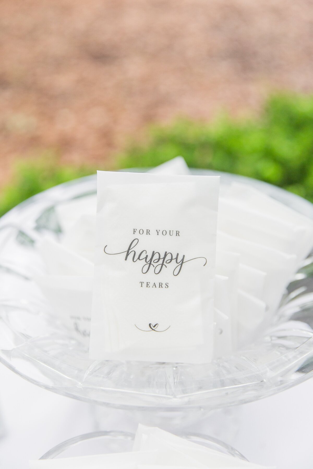 a pack of tissues that says for your happy tears