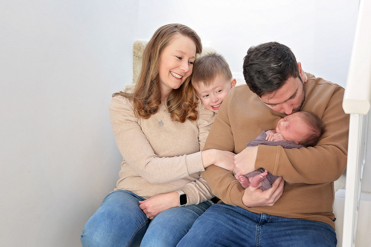 Family photo session at home in Calgary Alberta