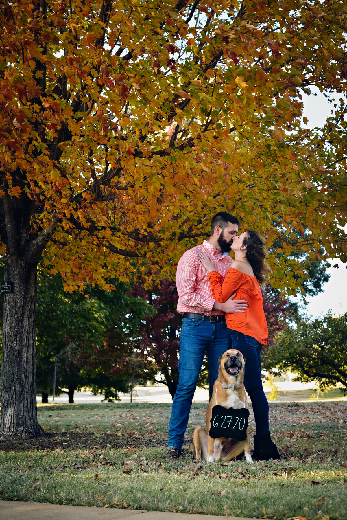 Engagement photography Will Rogers Gardens Oklahoma City