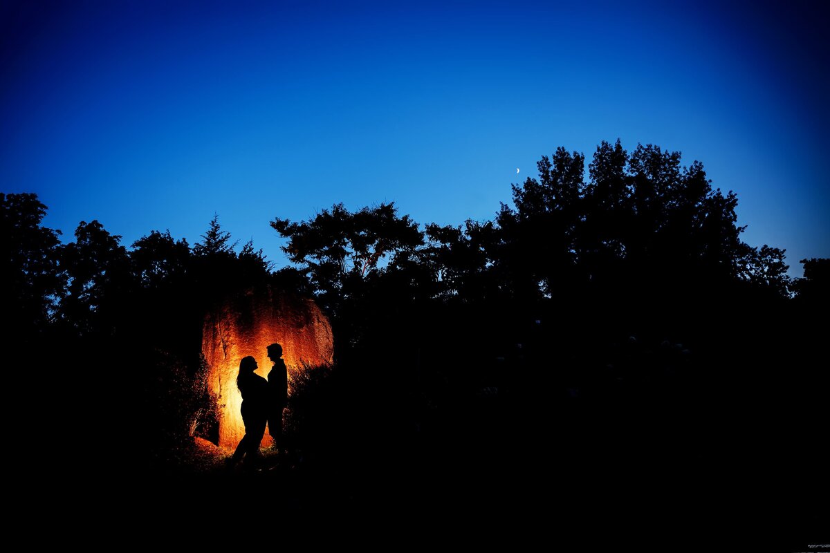 couple at dusk