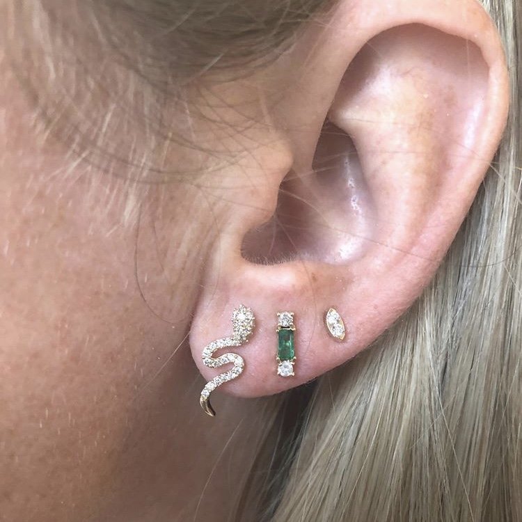 Ear piercing one Kalen Ashford