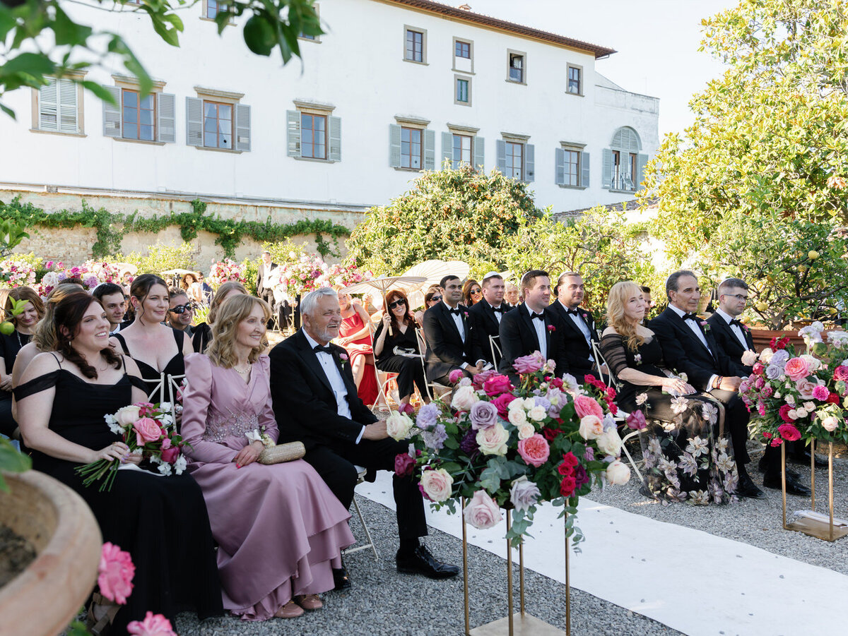 085-Wedding-Guests-Watching-Ceremony-At-Villa-Corsini
