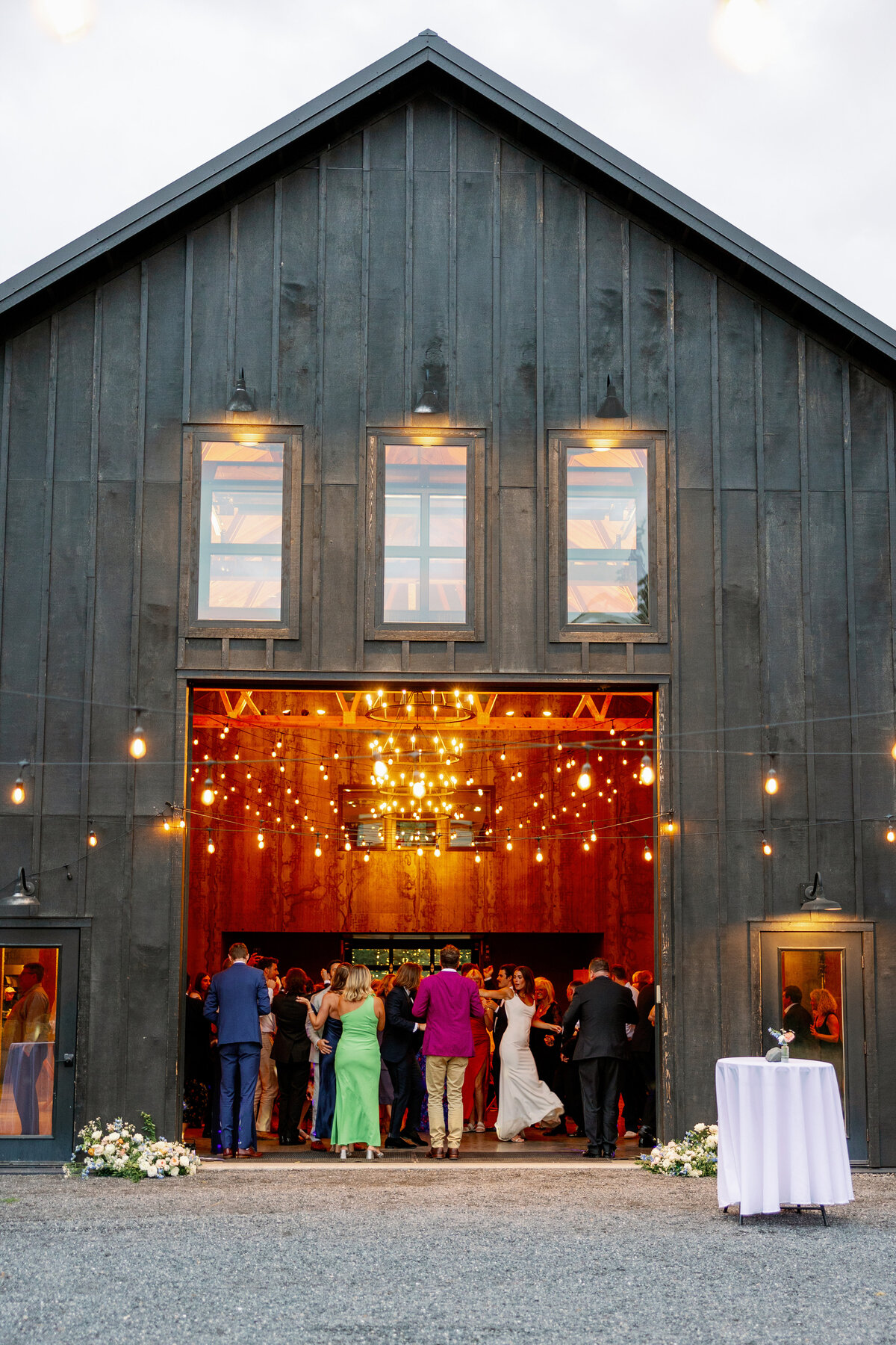 Saltwater Farm San Juan Island Wedding, photo of reception dancing