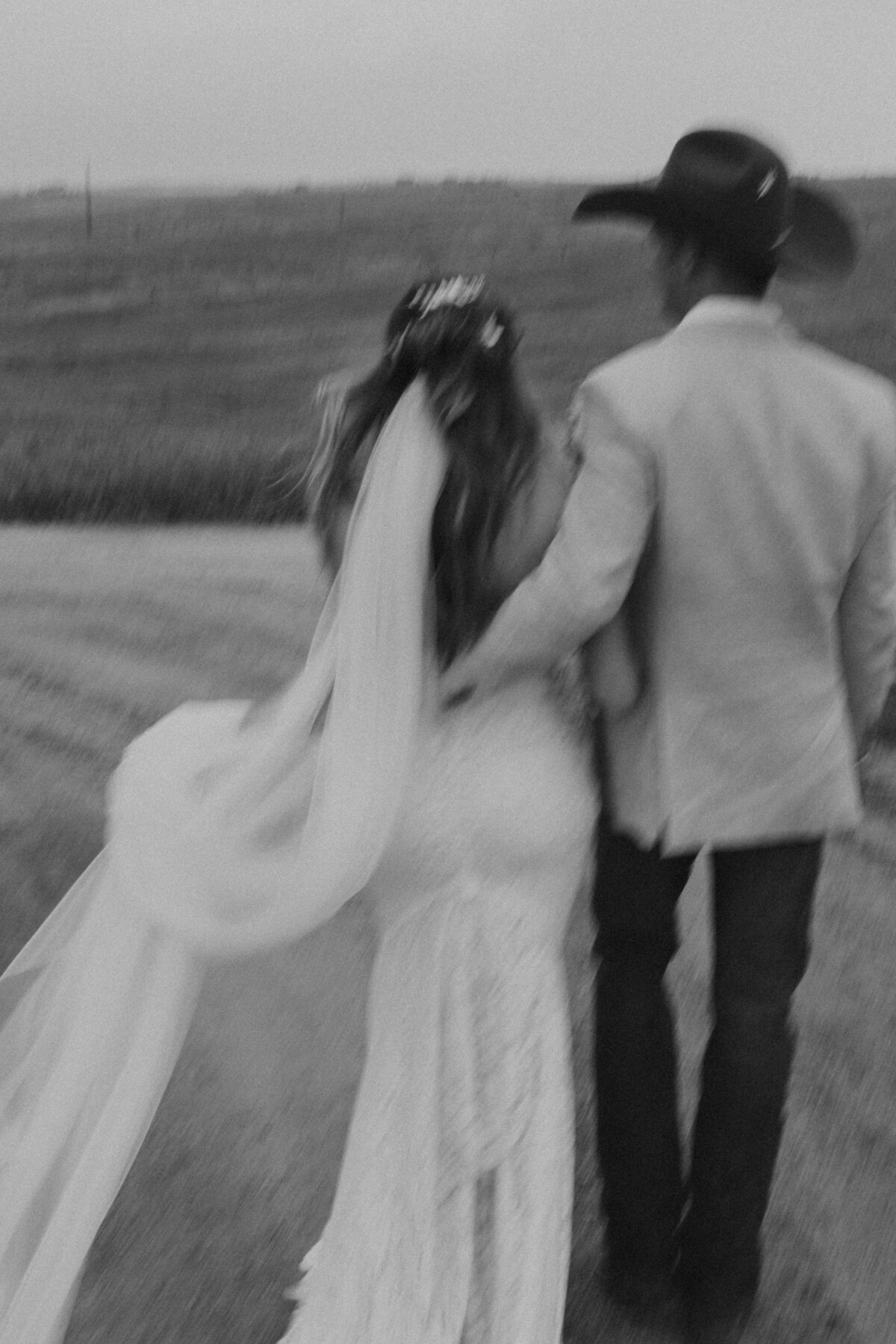 bride and groom at younger ranch in black forrest colorado