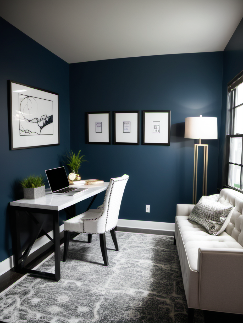 Blue Home Office-Anne D_Type A Decor