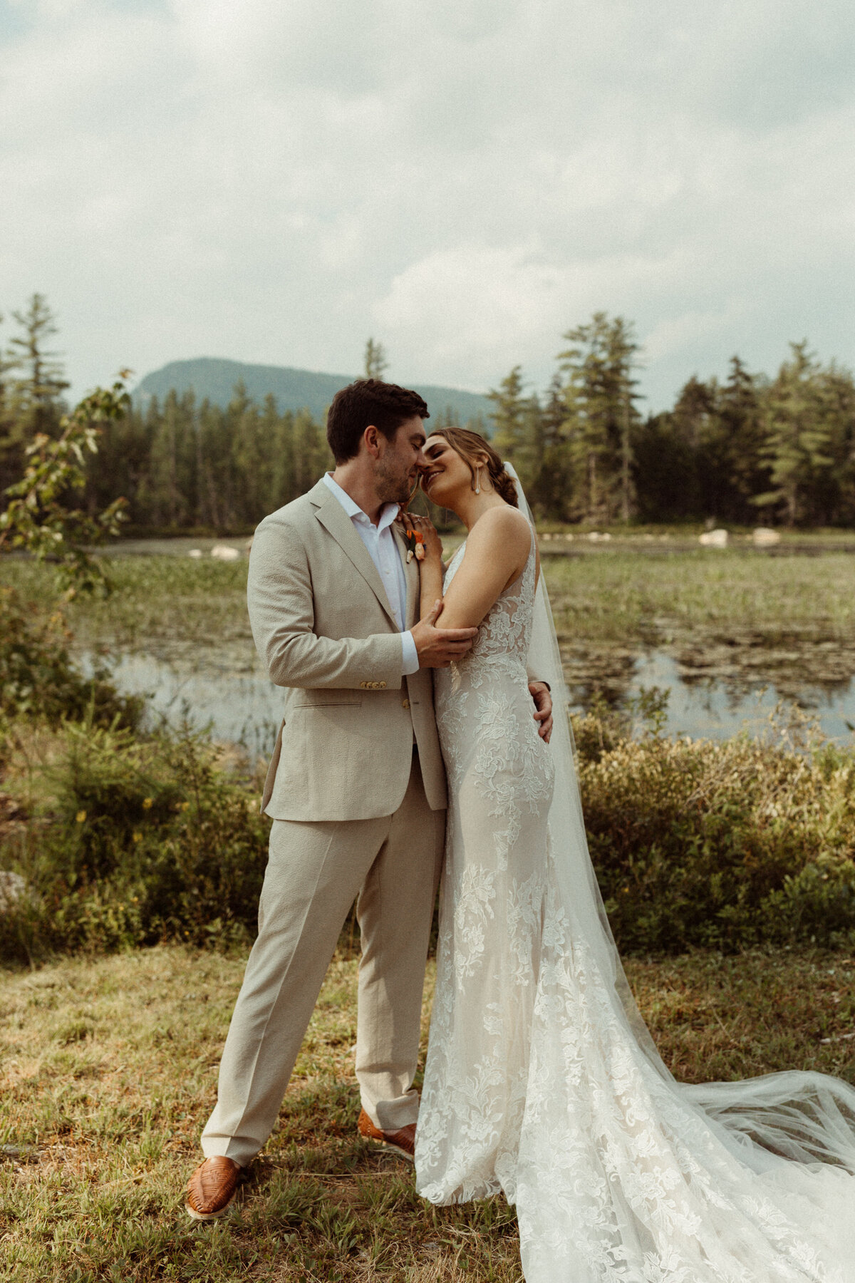 Bride and Groom wedding in the Adirondacks