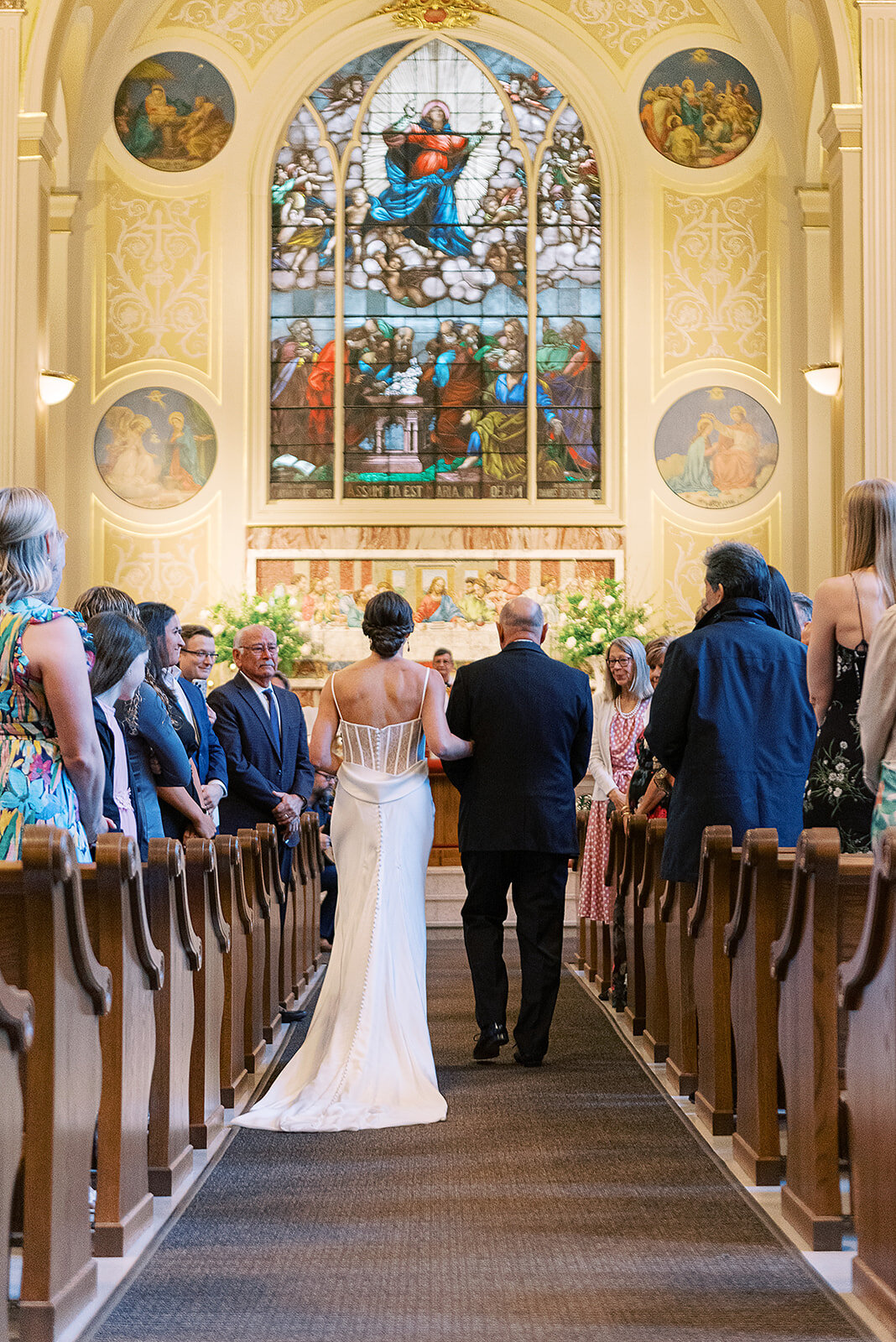 assumption-church-bride-and-father-ceremony-chicago