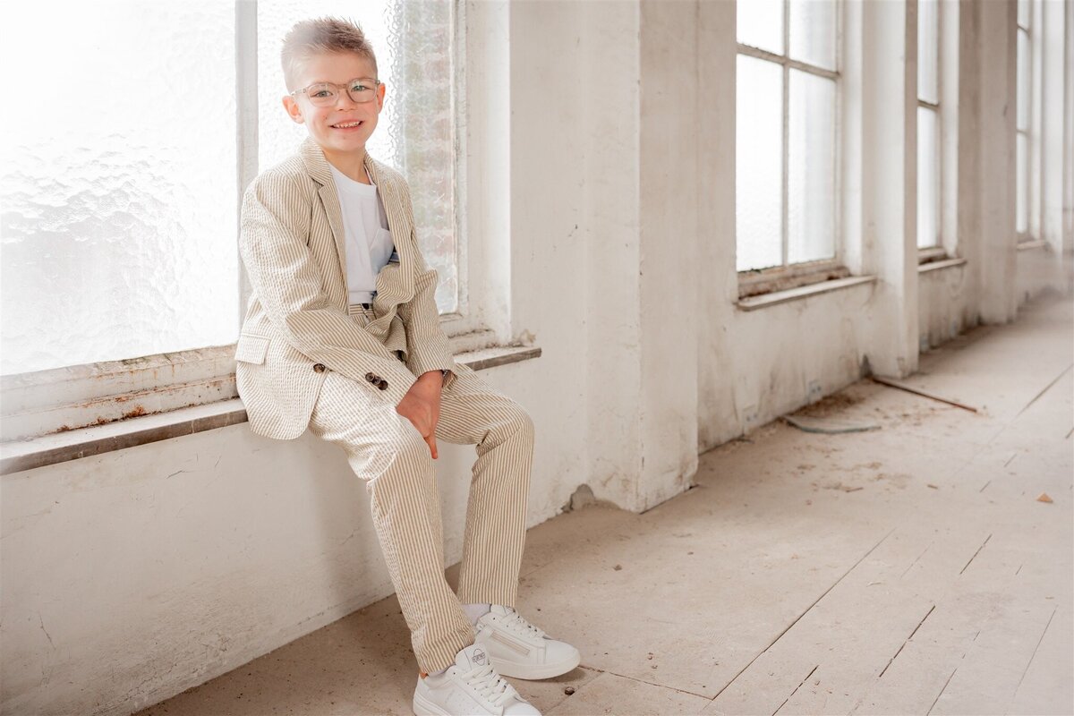 communiefotoshoot jongen