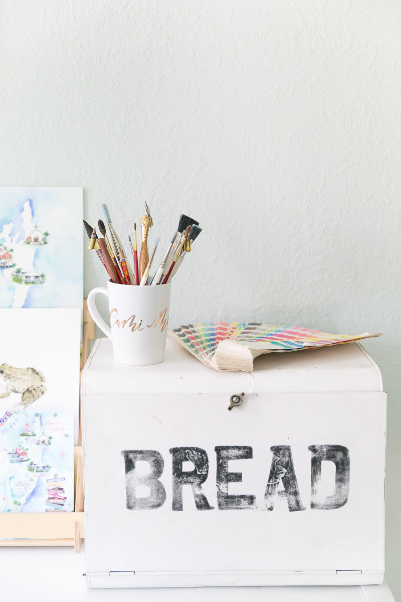 Orlando branding photographer | Cami Monet watercolor artist brand session_
