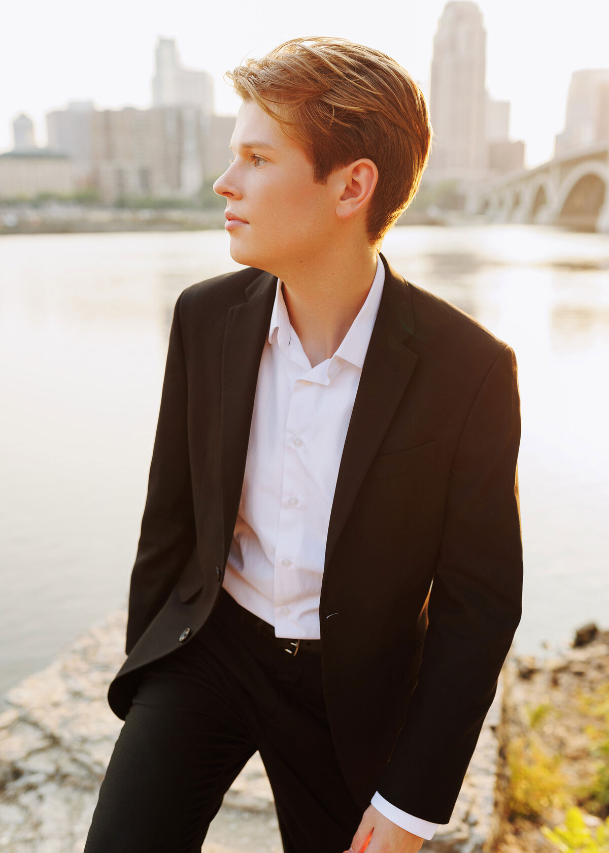 model like senior portrait in minneapolis
