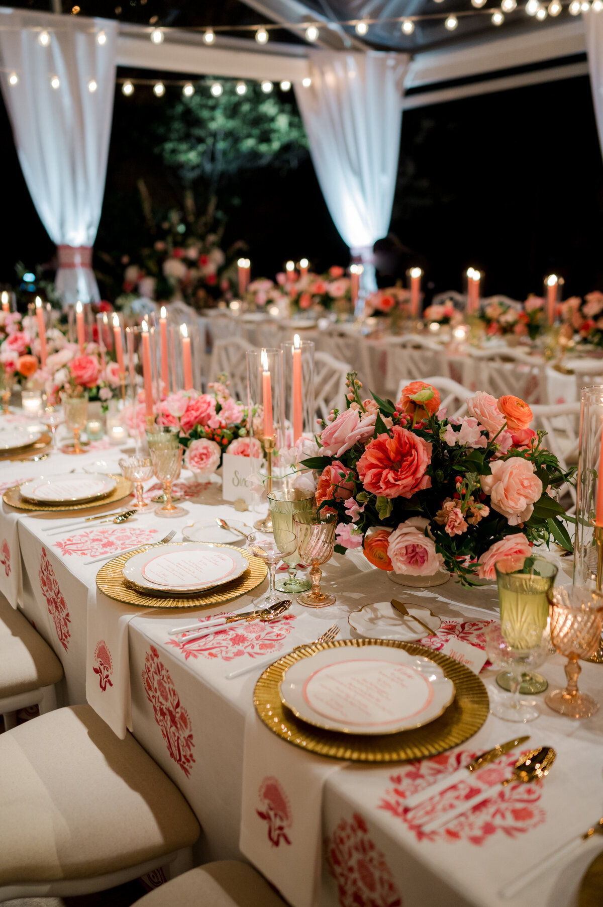 Chicago Illuminating Co Wedding with Pink Block Print