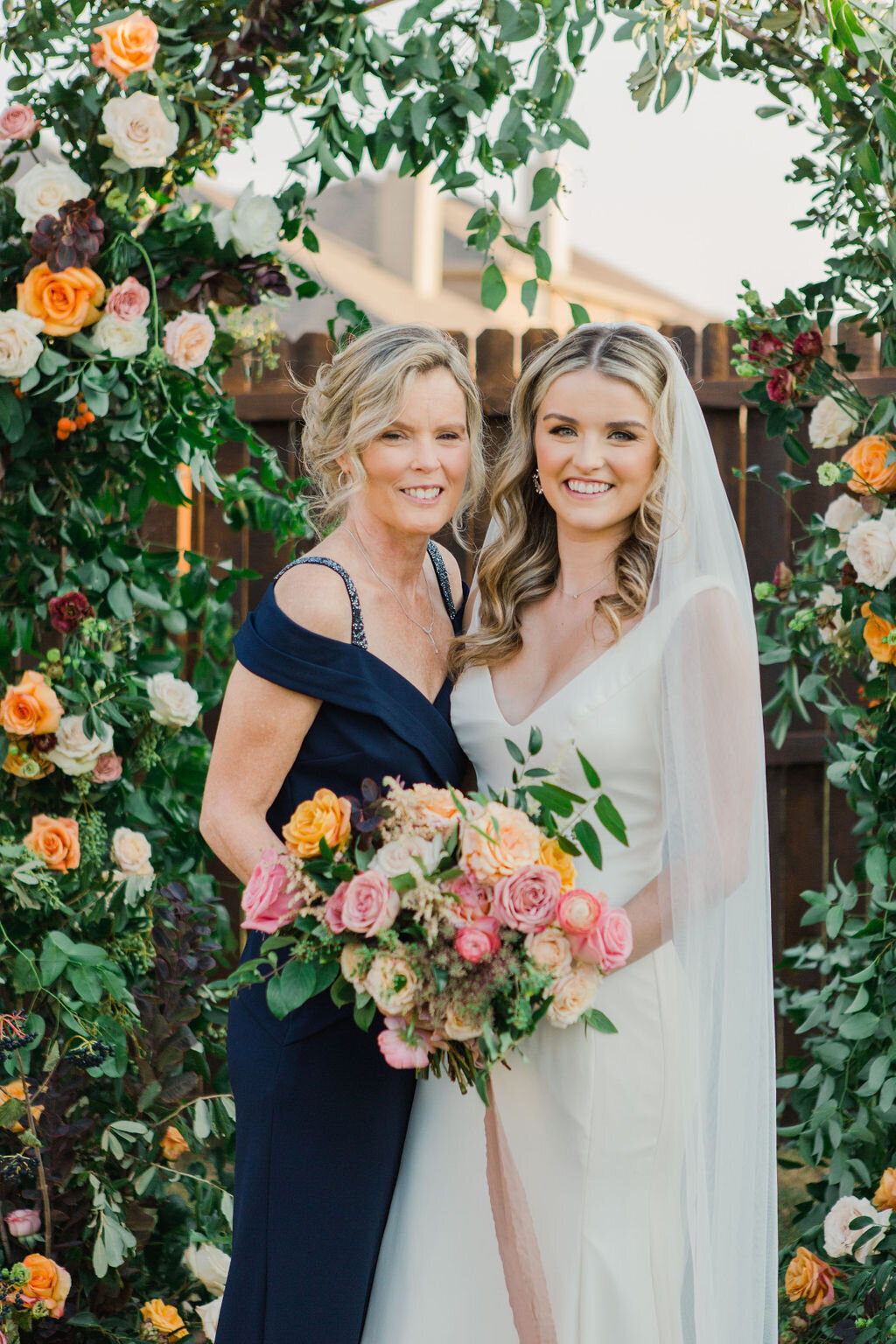 Portrait at Floral Arch by Vella Nest Floral, Best Florist in Dallas Fort Worth, Texas
