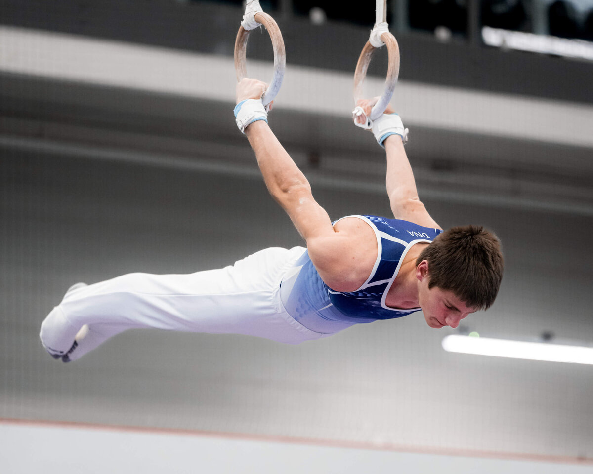 Photo by Luke O'Geil taken at the 2023 inaugural Grizzly Classic men's artistic gymnastics competitionA1_04806