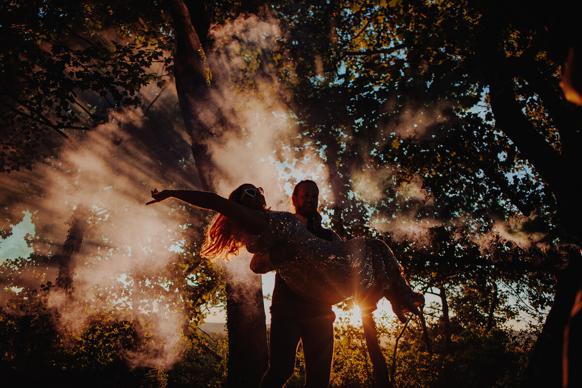 Alternative Wedding Photography - Wales Wedding Photographer - Wedding Golden Hour - Gallifawr Wedding