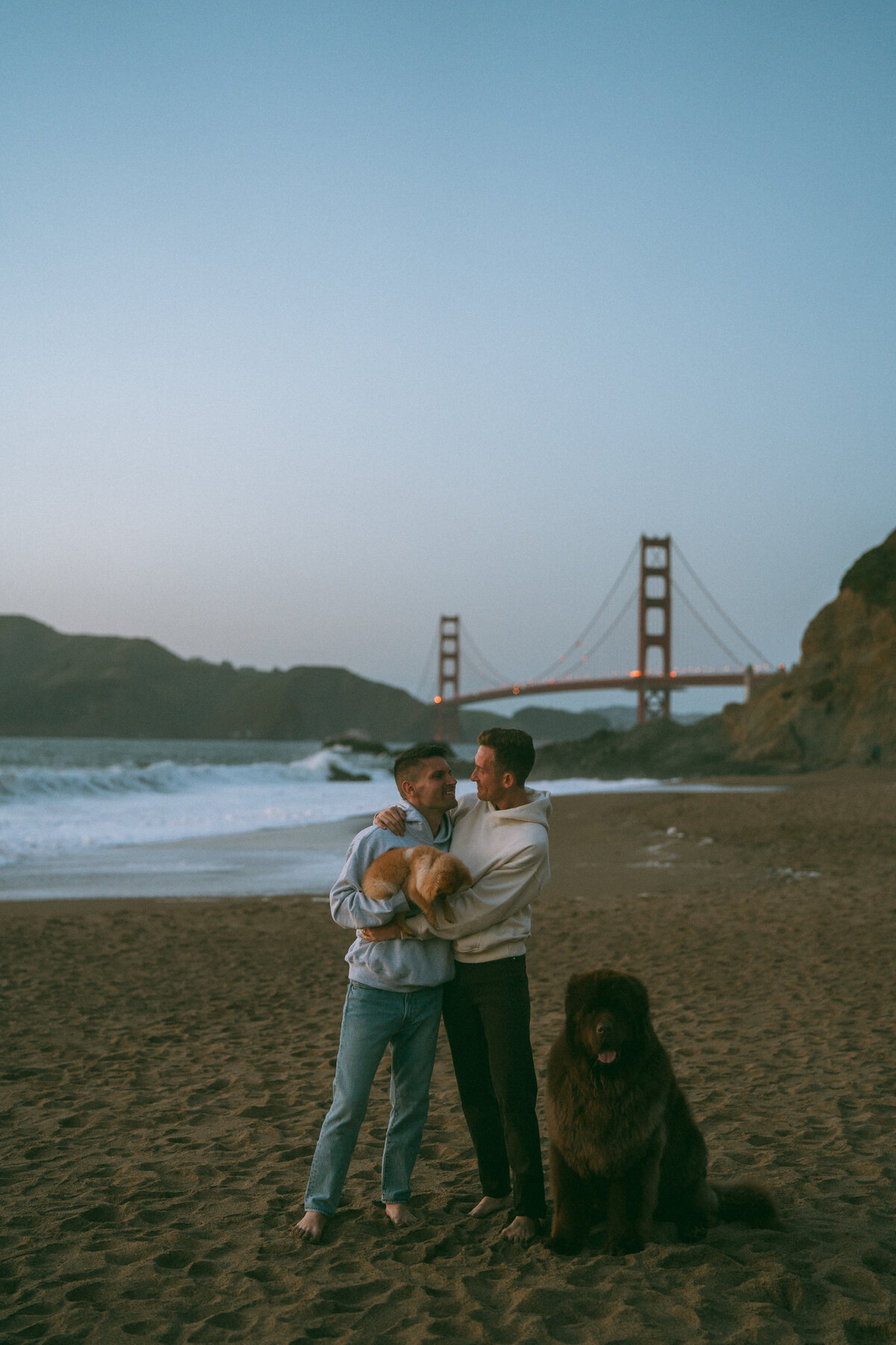 JacobCamErnieLeo_CouplesPetFamilySession_BakerBeach-93